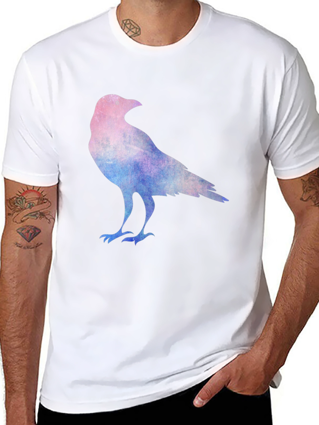 Raven Graphic Tee - Cotton Blend Comfort