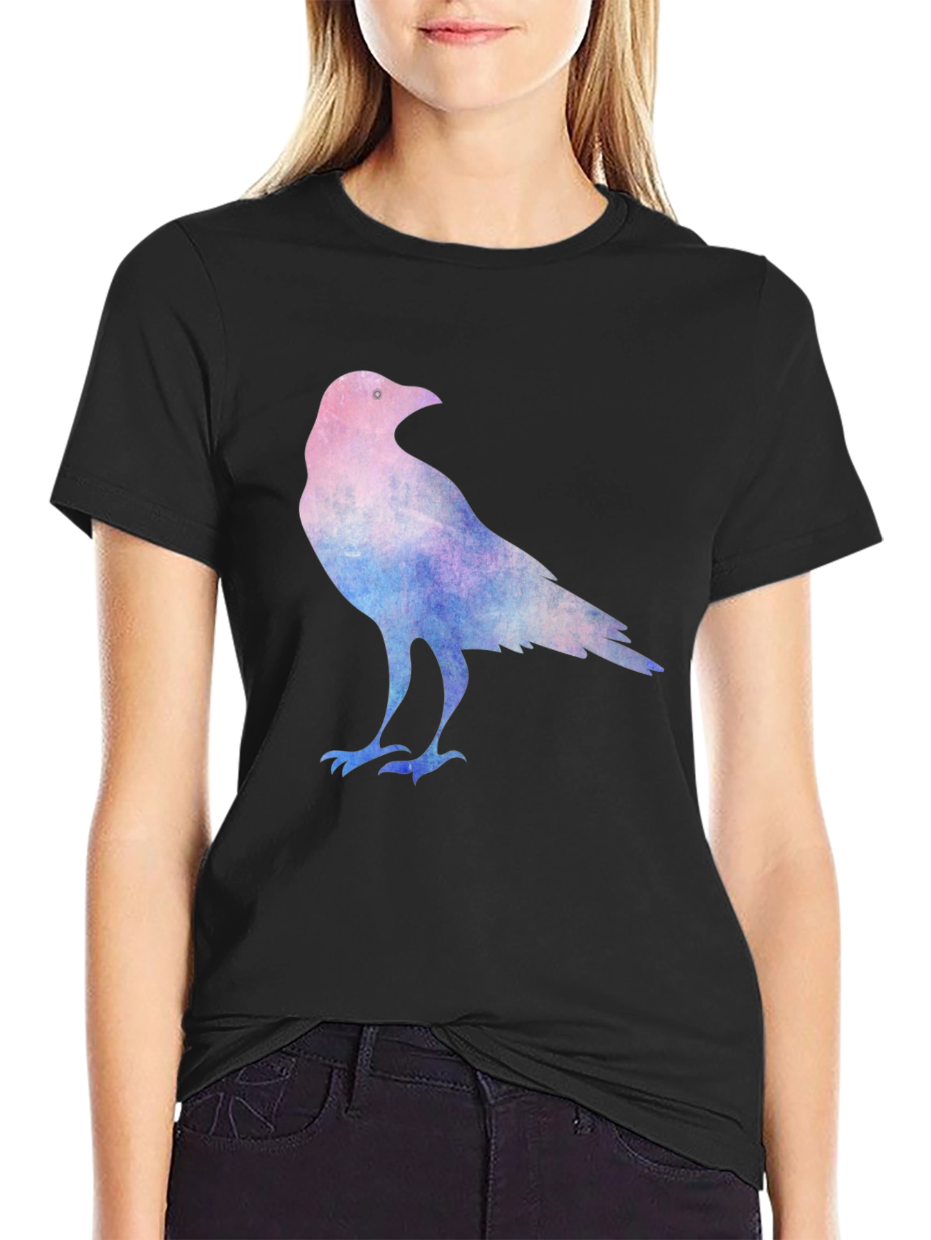 Raven Graphic Tee - Cotton Blend Comfort