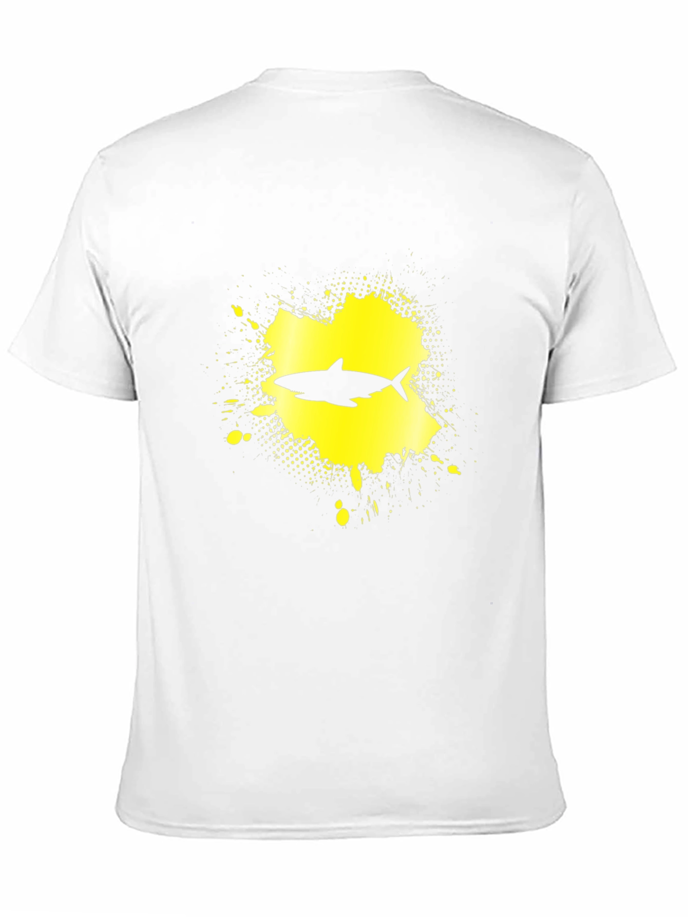 Shark Graphic Print T-Shirt - Black