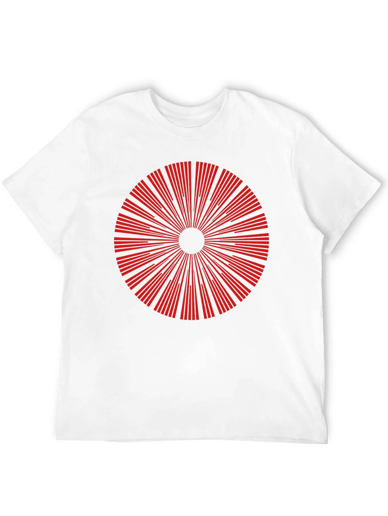 Geometric Burst Graphic Tee - Mens Black T-Shirt