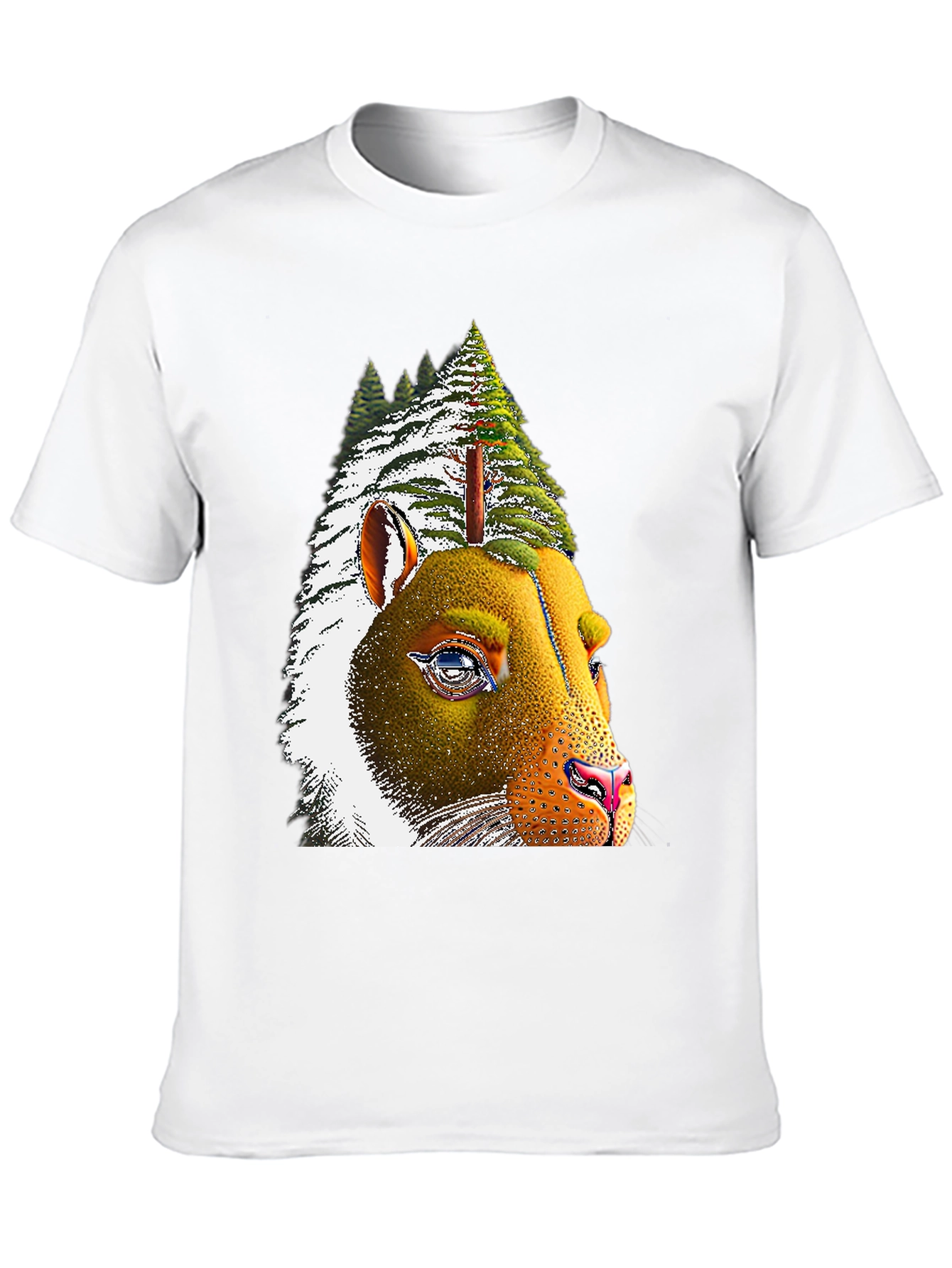 Pine Tree Bear T-Shirt - Unique Graphic Tee