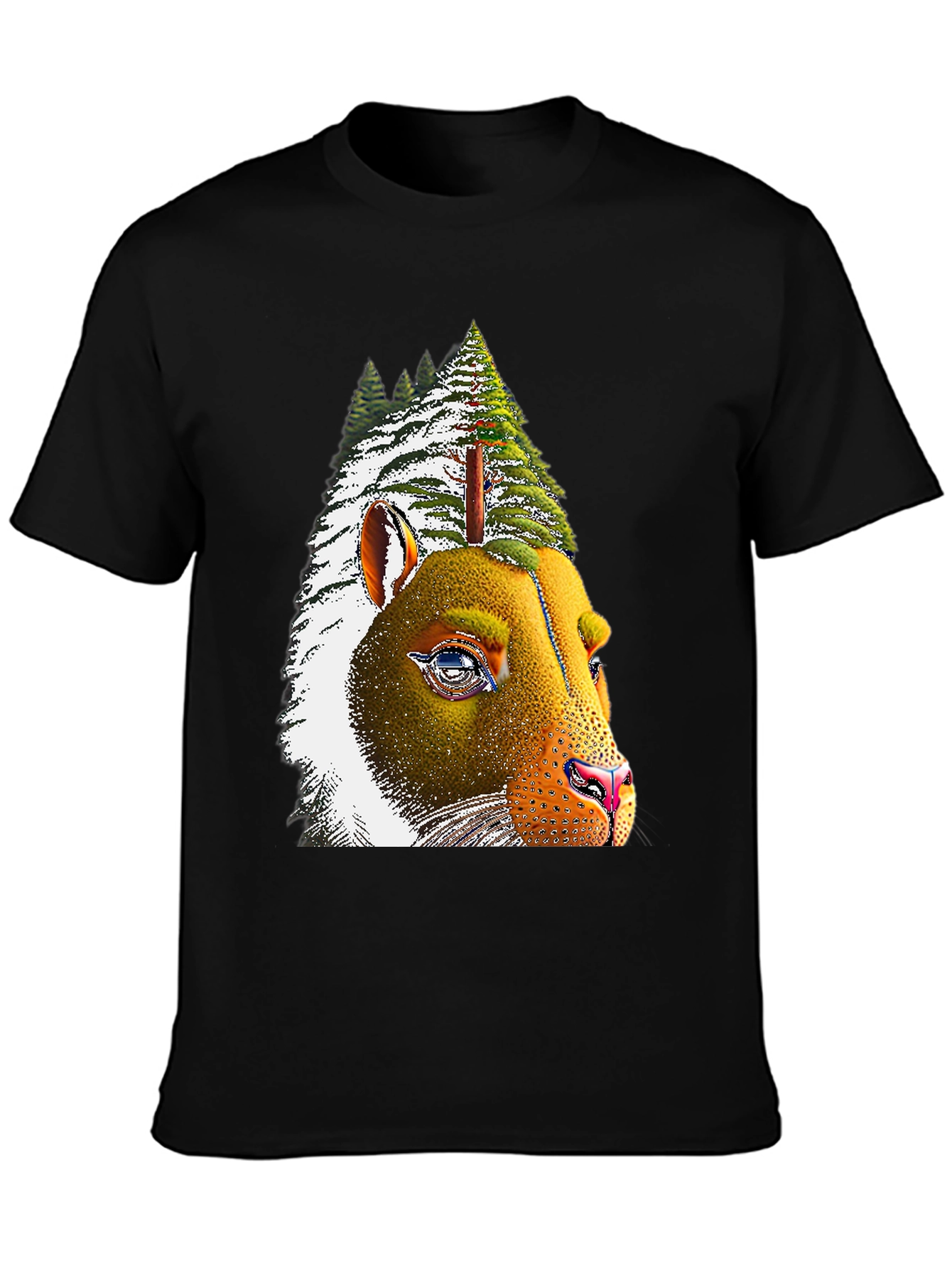 Pine Tree Bear T-Shirt - Unique Graphic Tee