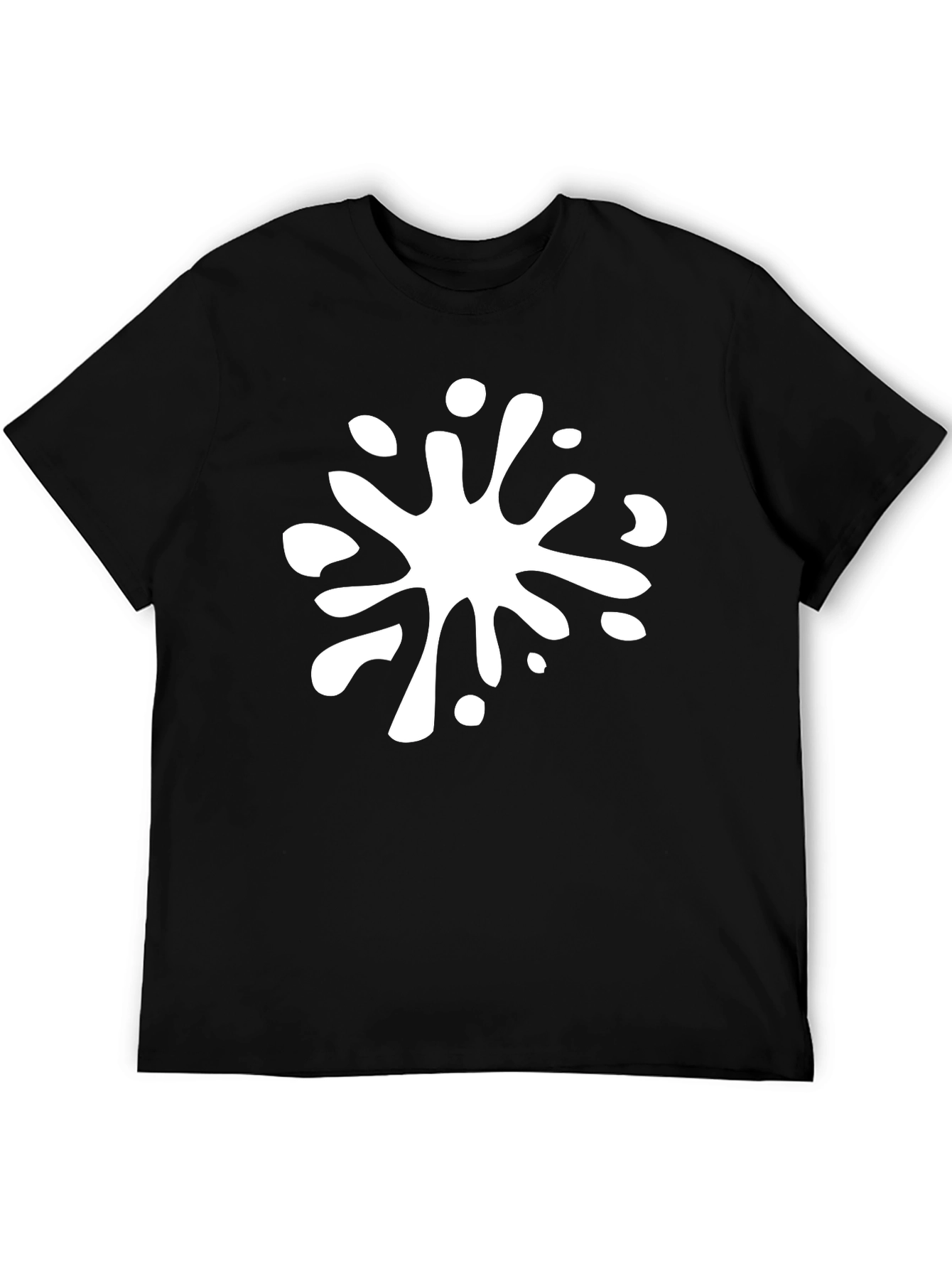 Cool Ink Splatter Black T-Shirt