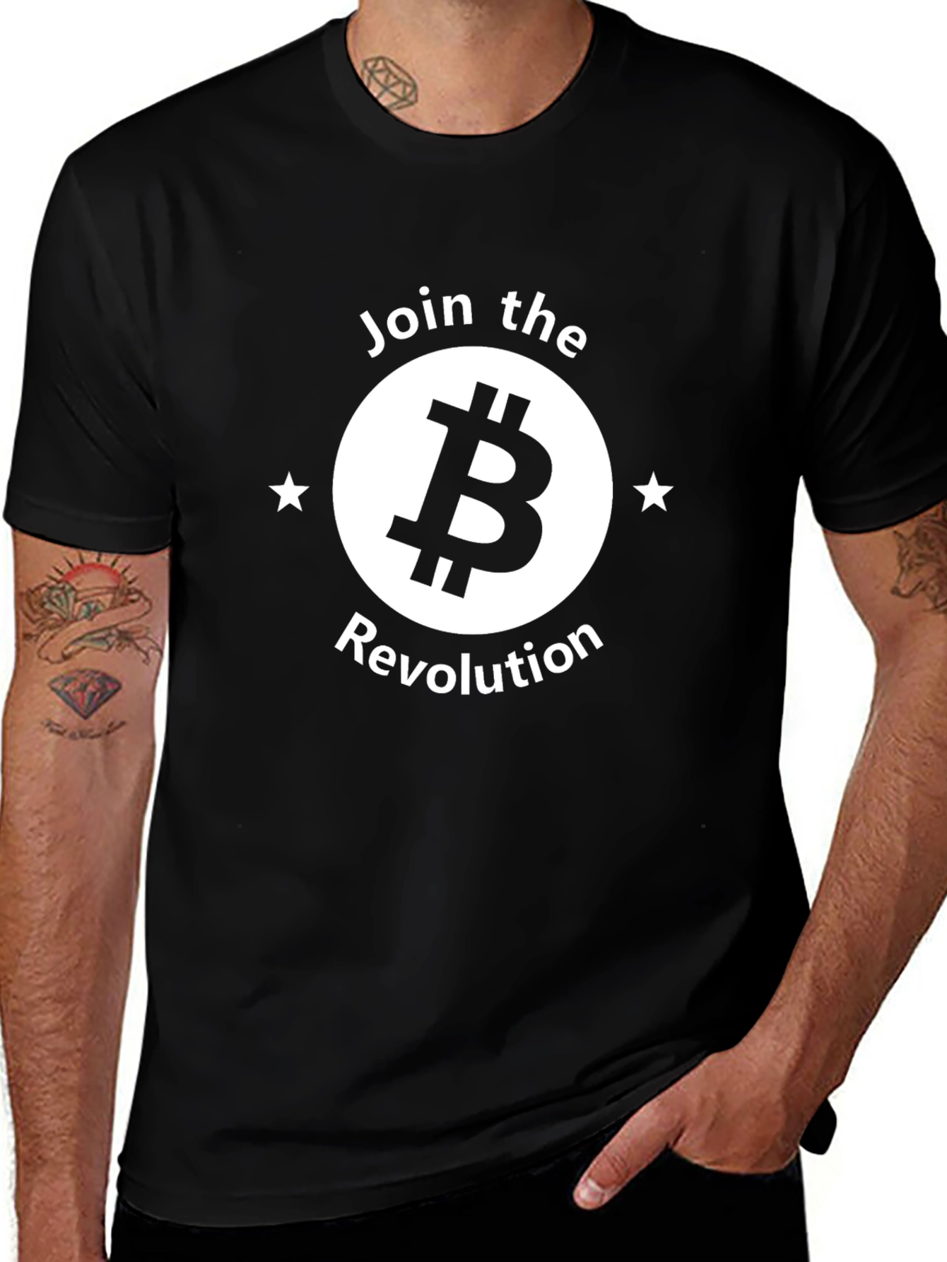 Bitcoin Revolution Graphic Tee - Black