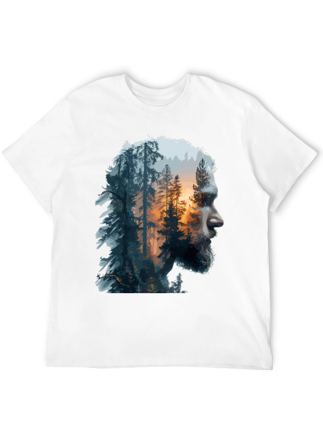 Nature Portrait Graphic Tee - Mens Black T-Shirt