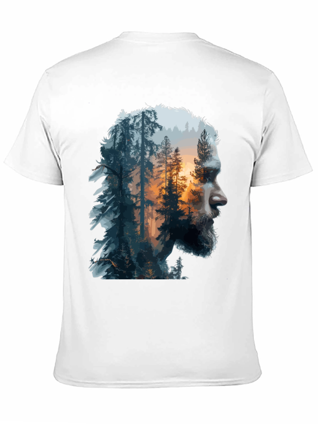 Nature Portrait Graphic Tee - Mens Black T-Shirt