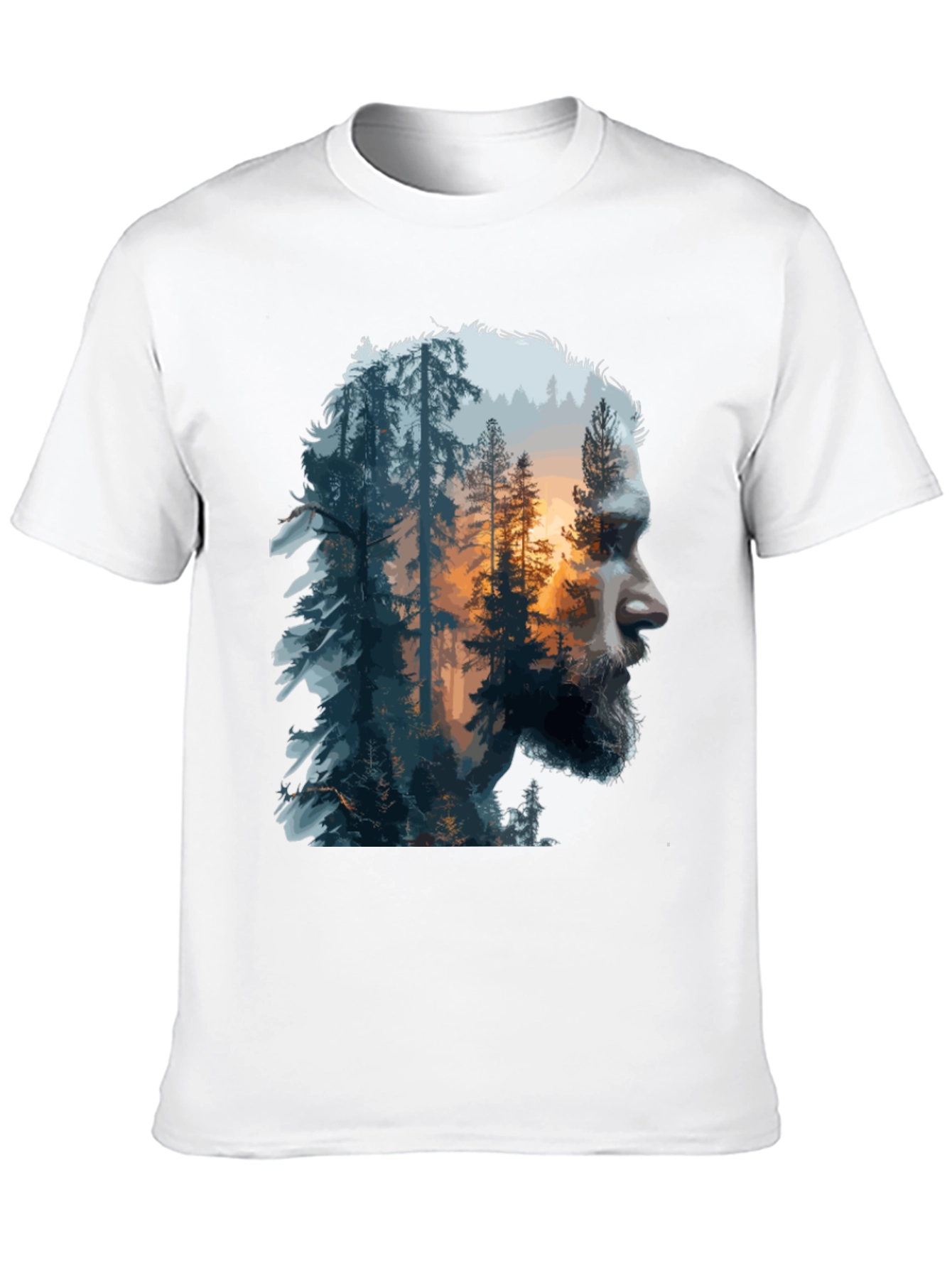 Nature Portrait Graphic Tee - Mens Black T-Shirt