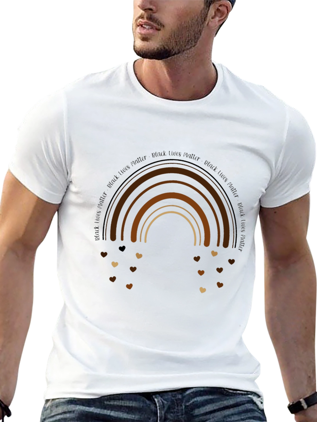 Black Lives Matter Rainbow Graphic Tee