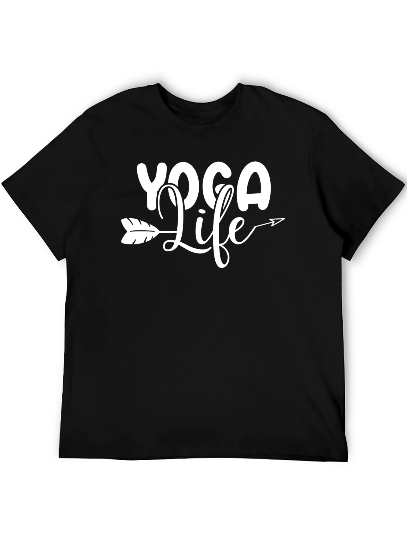 Yoga Life Black T-Shirt Arrow Graphic