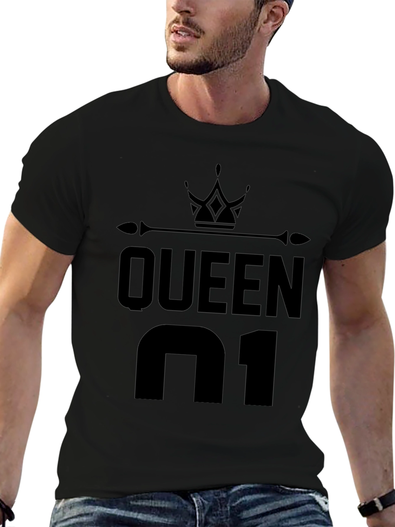 Queen N1 Black Graphic T-Shirt