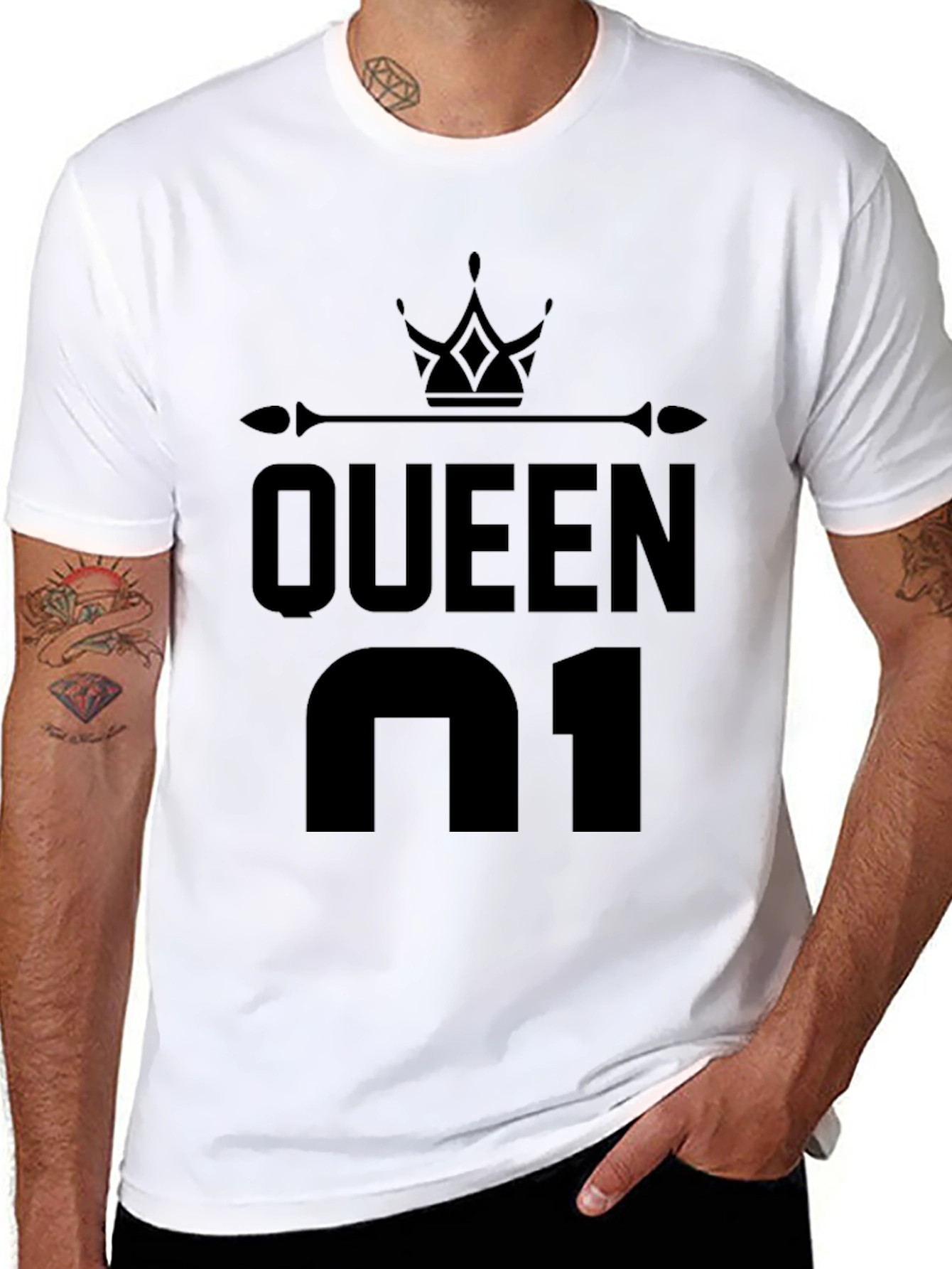 Queen N1 Black Graphic T-Shirt