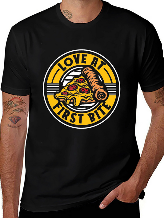 Love at First Bite Pizza Graphic Tee