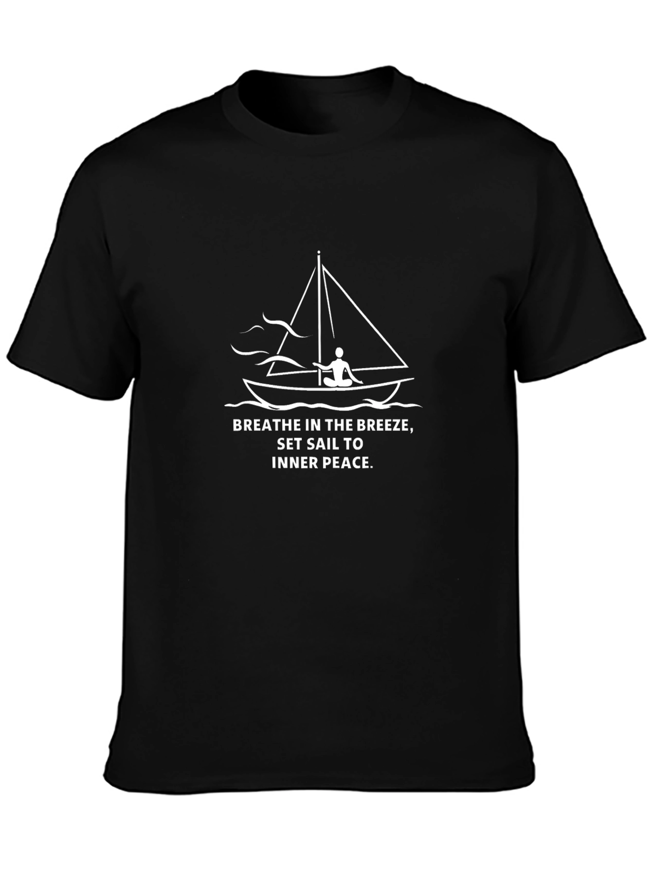Breathe Inner Peace Sailboat Graphic Tee