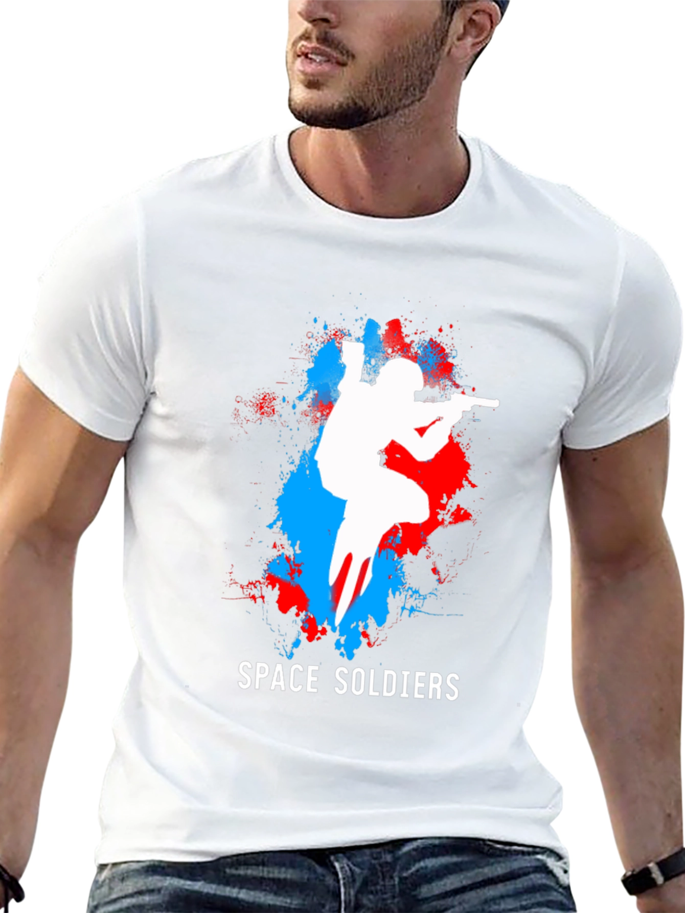 Space Soldiers Graphic T-Shirt - Cool Gamer Tee