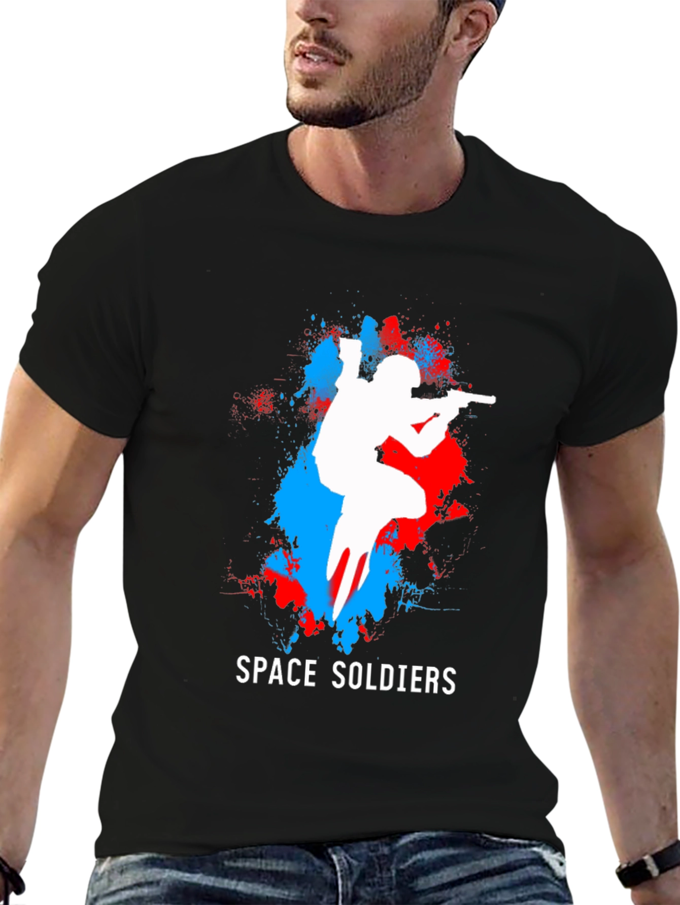 Space Soldiers Graphic T-Shirt - Cool Gamer Tee