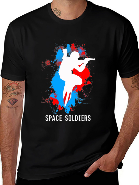 Space Soldiers Graphic T-Shirt - Cool Gamer Tee