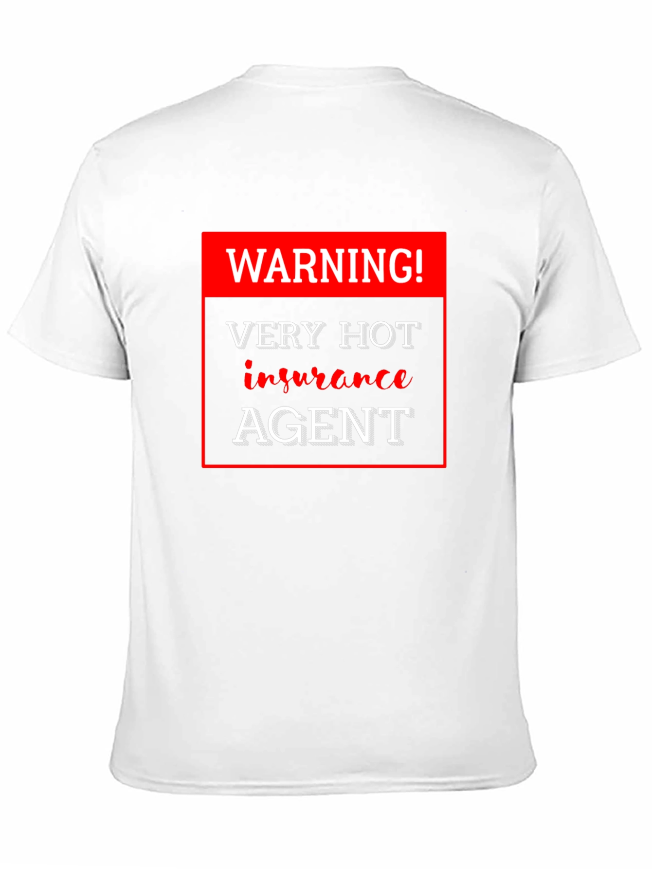 Warning! Very Hot Insurance Agent Black T-Shirt