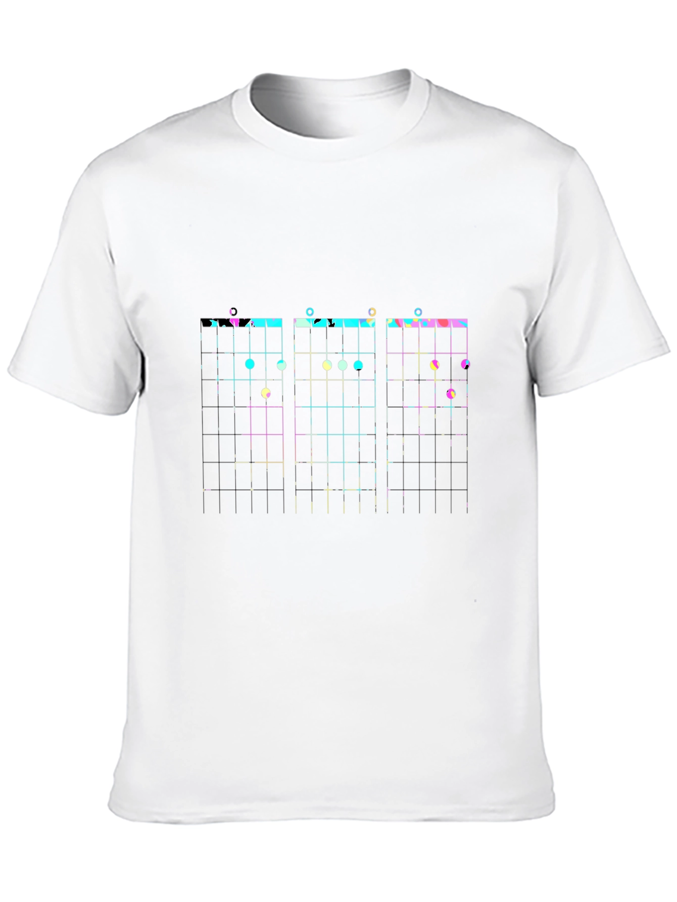 Cool Guitar Chord Chart Black T-Shirt