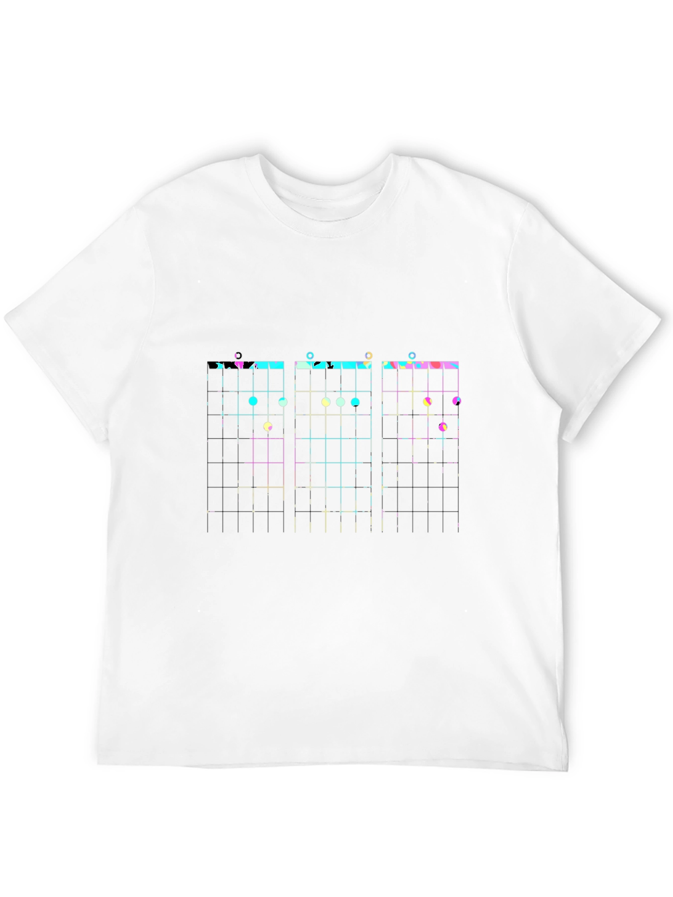 Cool Guitar Chord Chart Black T-Shirt