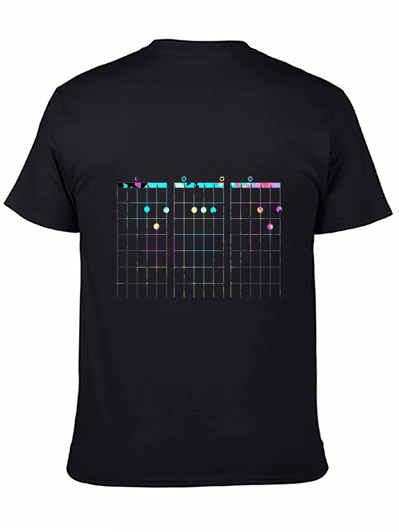 Cool Guitar Chord Chart Black T-Shirt