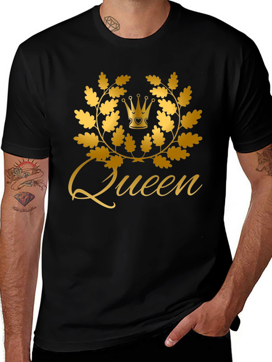 Queen Graphic T-Shirt - Stylish Black Tee for Royalty