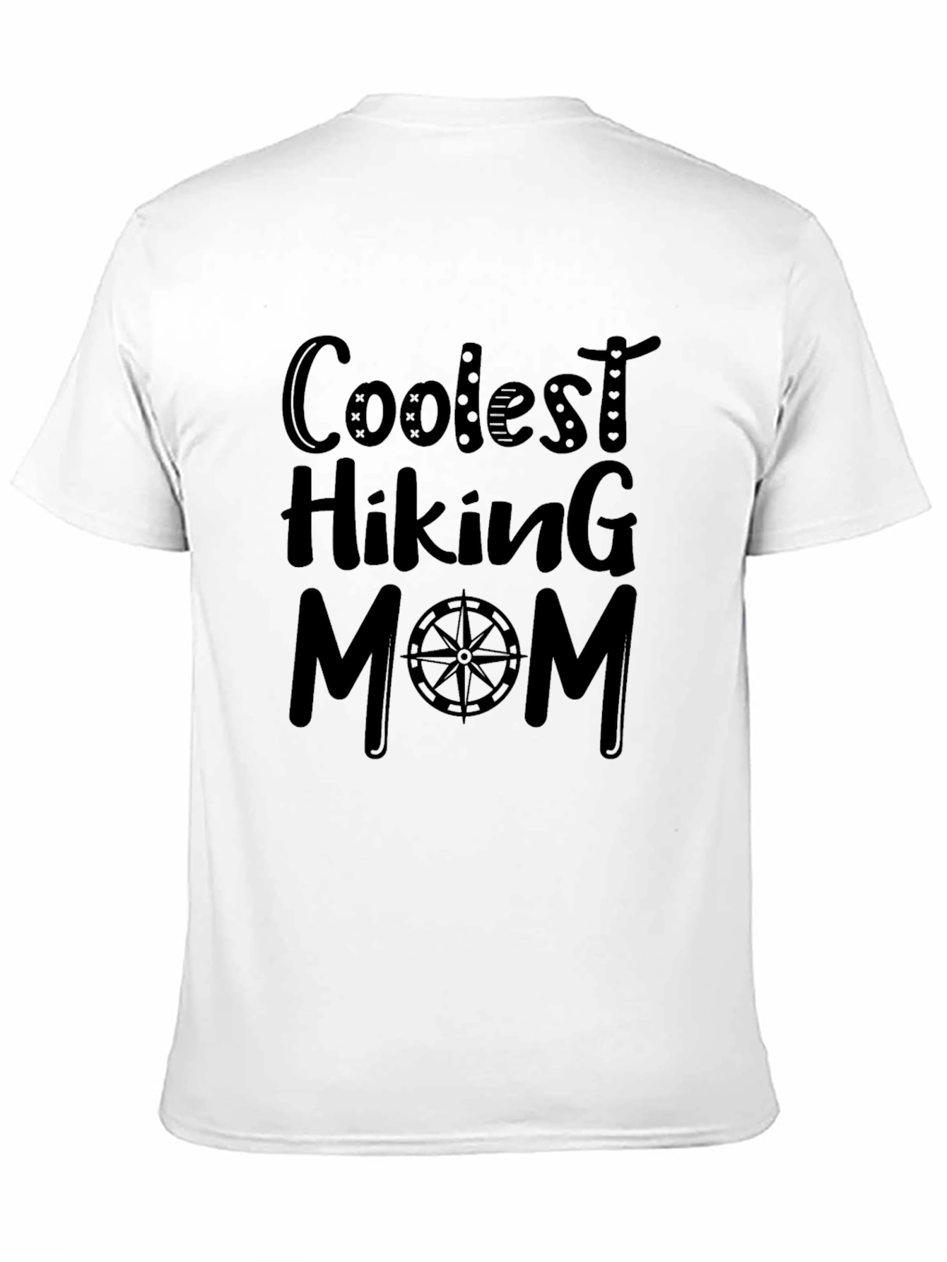 Coolest Hiking Mom Black T-Shirt