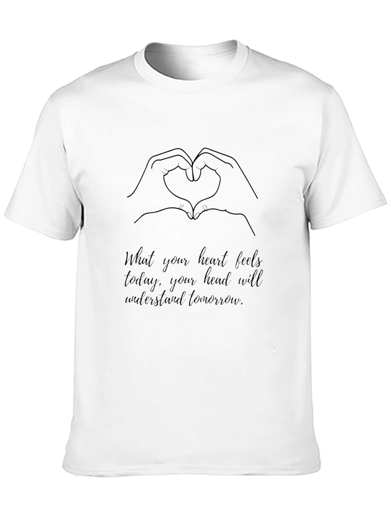 Heart Hands Graphic Tee - Inspirational Message