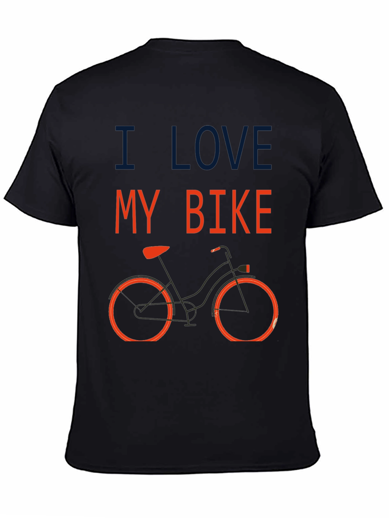 I Love My Bike Graphic T-Shirt - Black