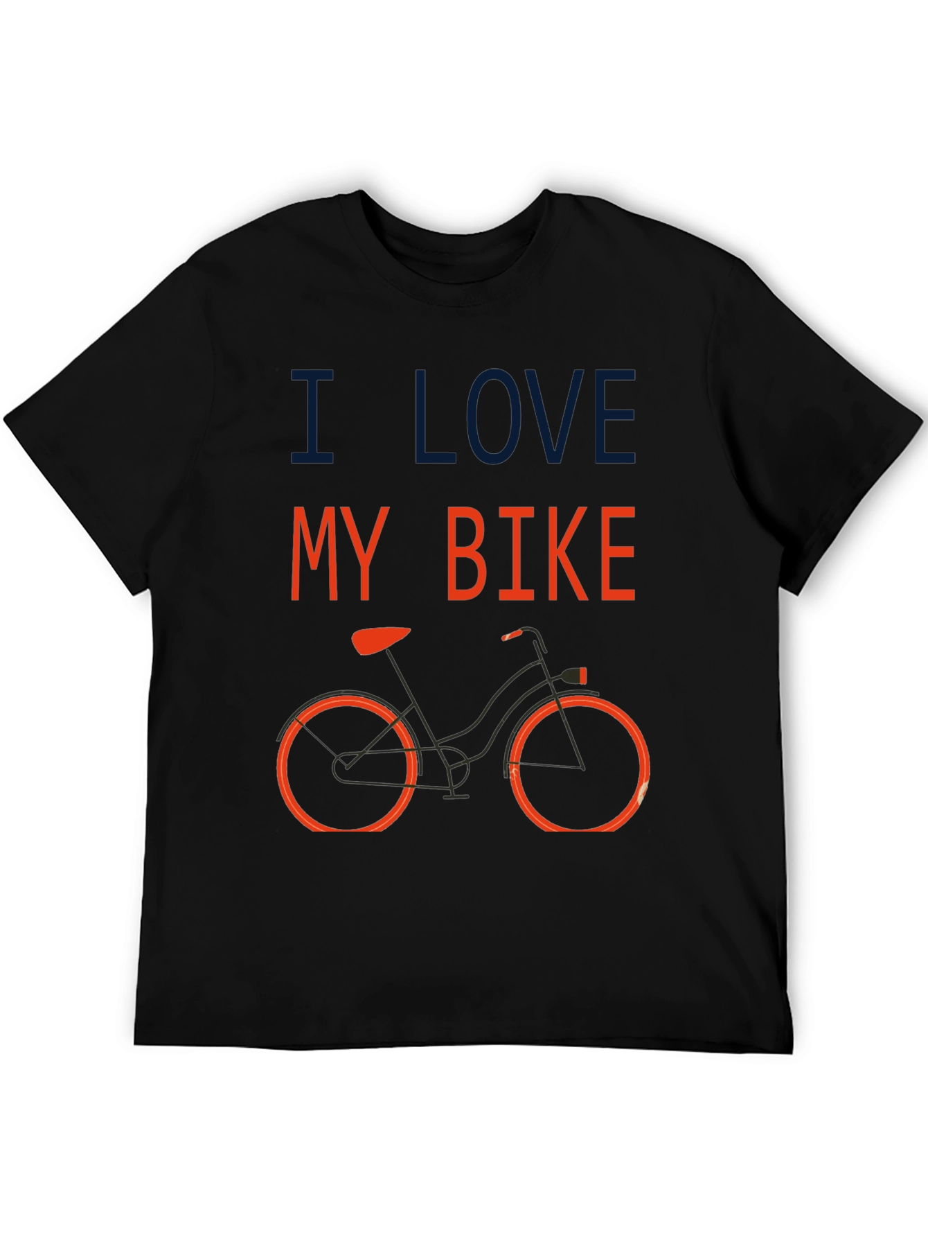 I Love My Bike Graphic T-Shirt - Black
