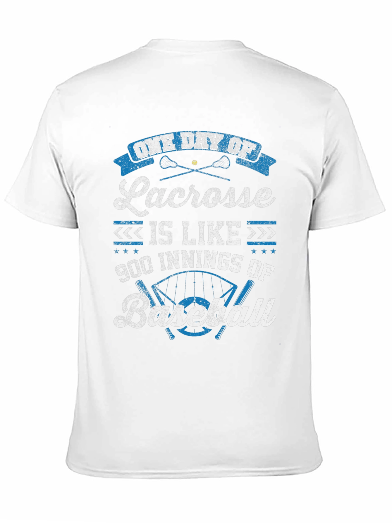 Lacrosse vs Baseball Graphic T-Shirt