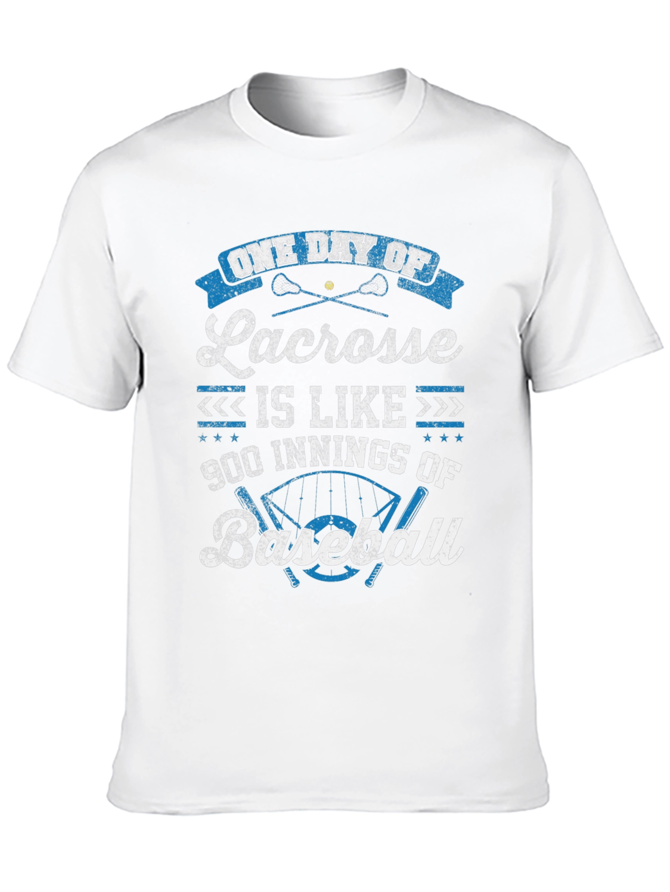 Lacrosse vs Baseball Graphic T-Shirt