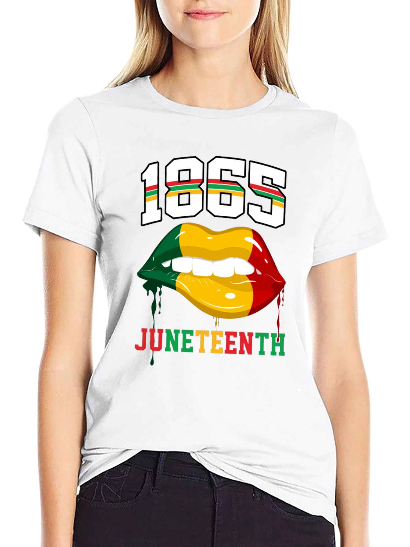 Juneteenth 1865 Lips Graphic T-Shirt