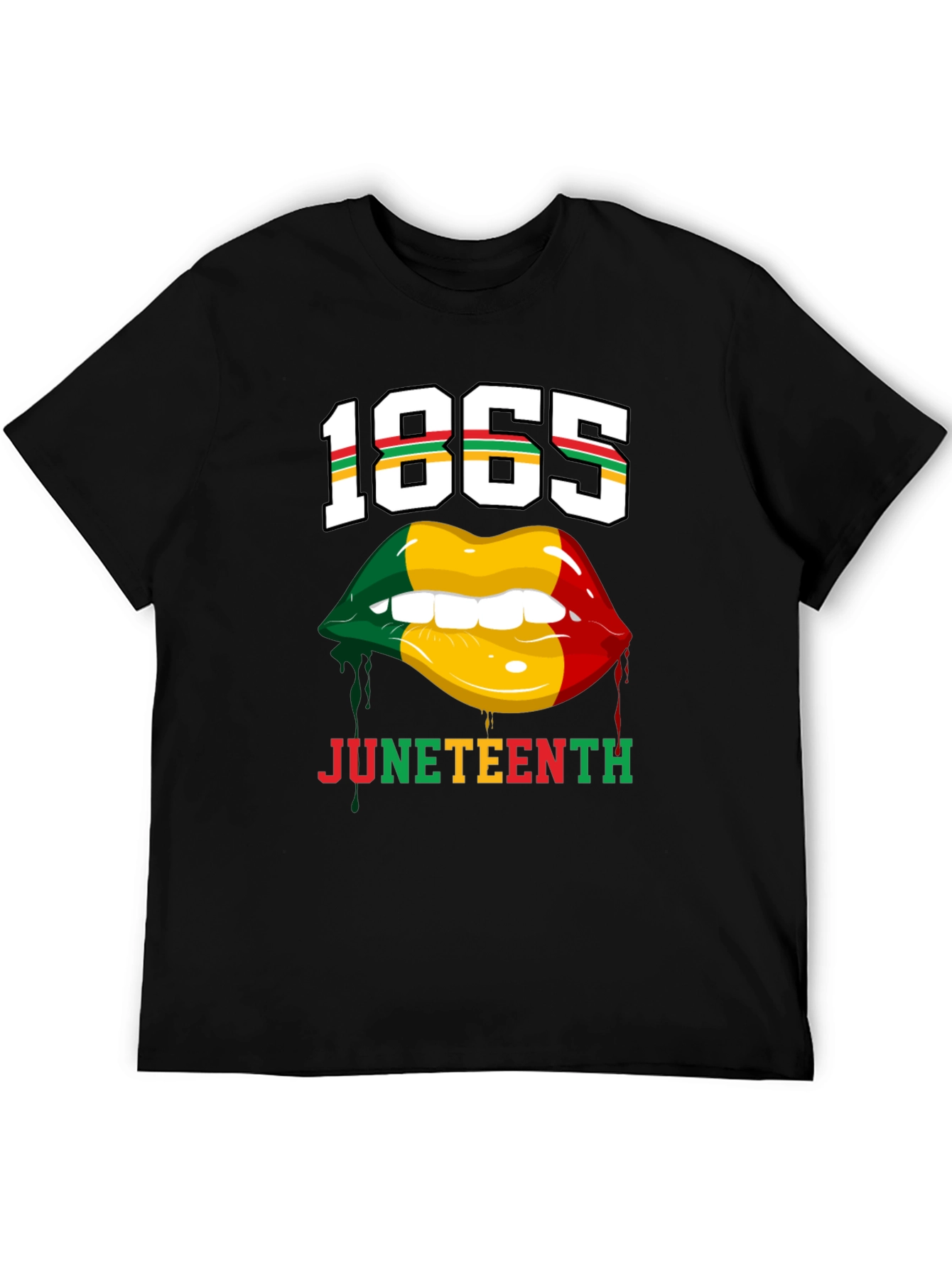Juneteenth 1865 Lips Graphic T-Shirt