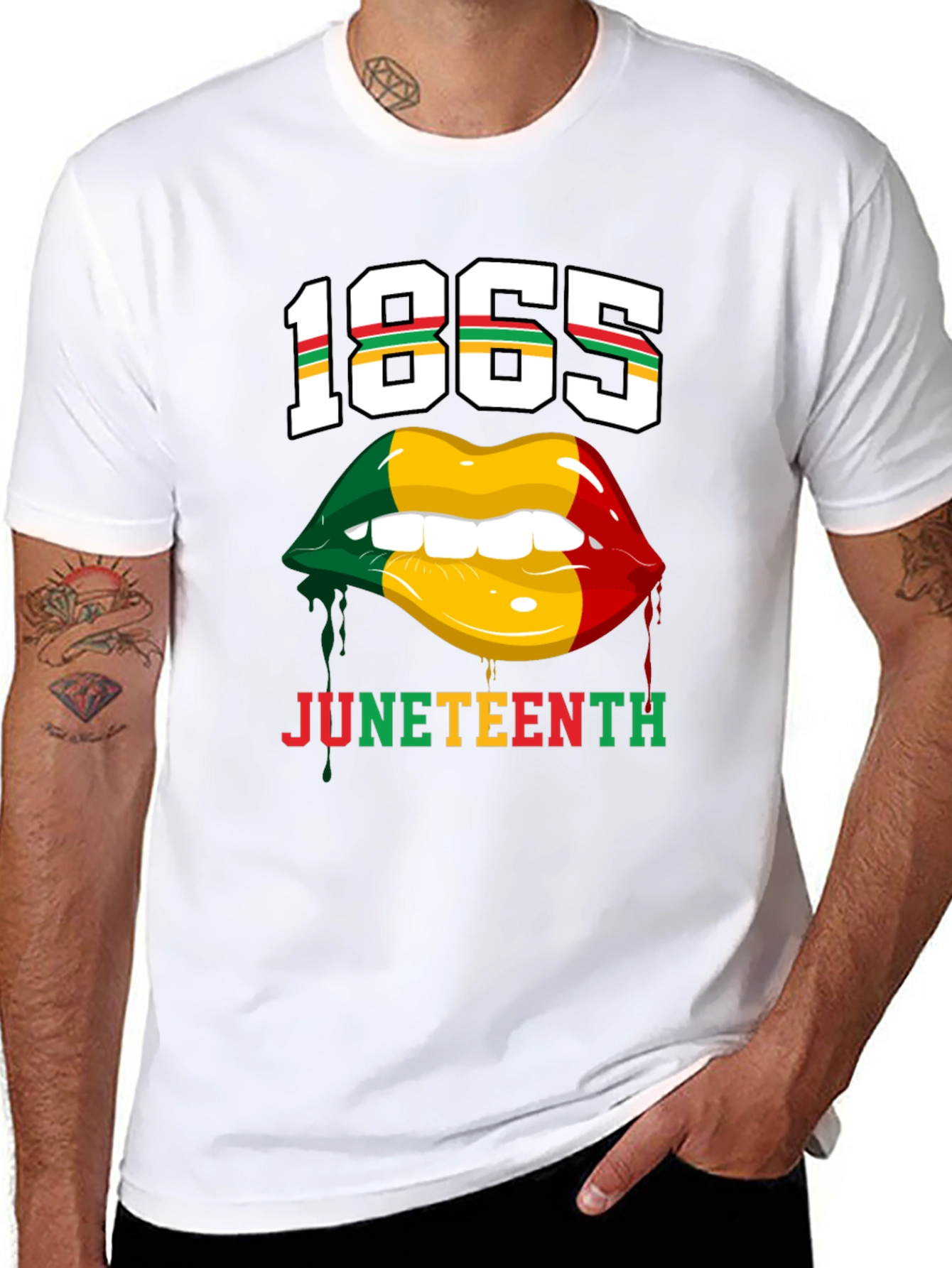 Juneteenth 1865 Lips Graphic T-Shirt