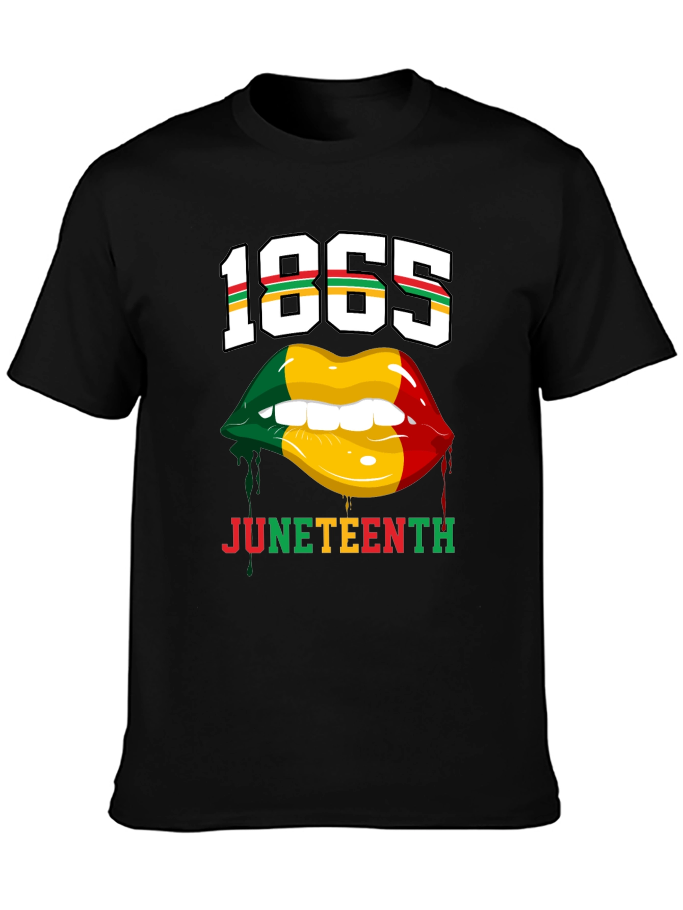 Juneteenth 1865 Lips Graphic T-Shirt