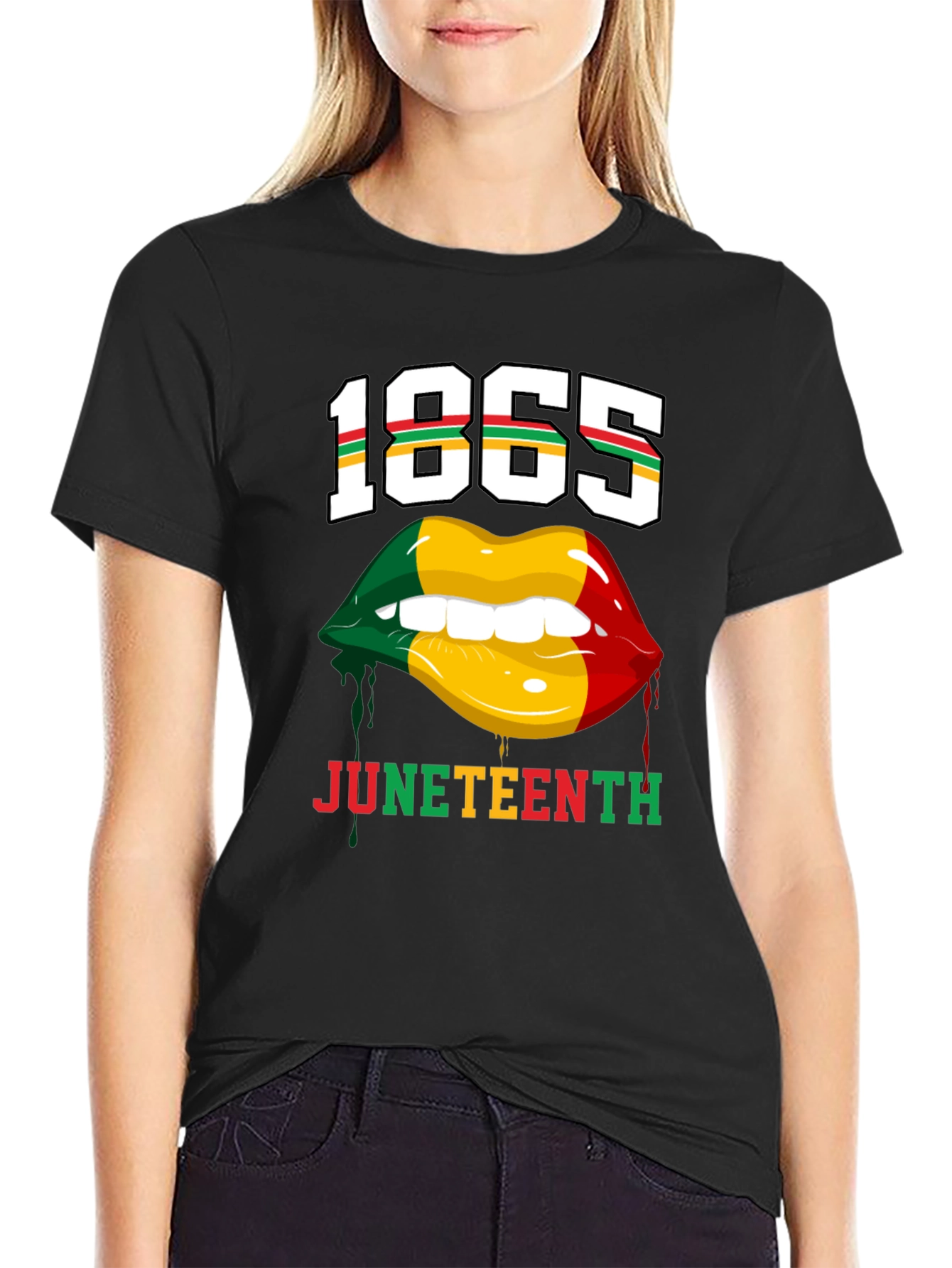 Juneteenth 1865 Lips Graphic T-Shirt