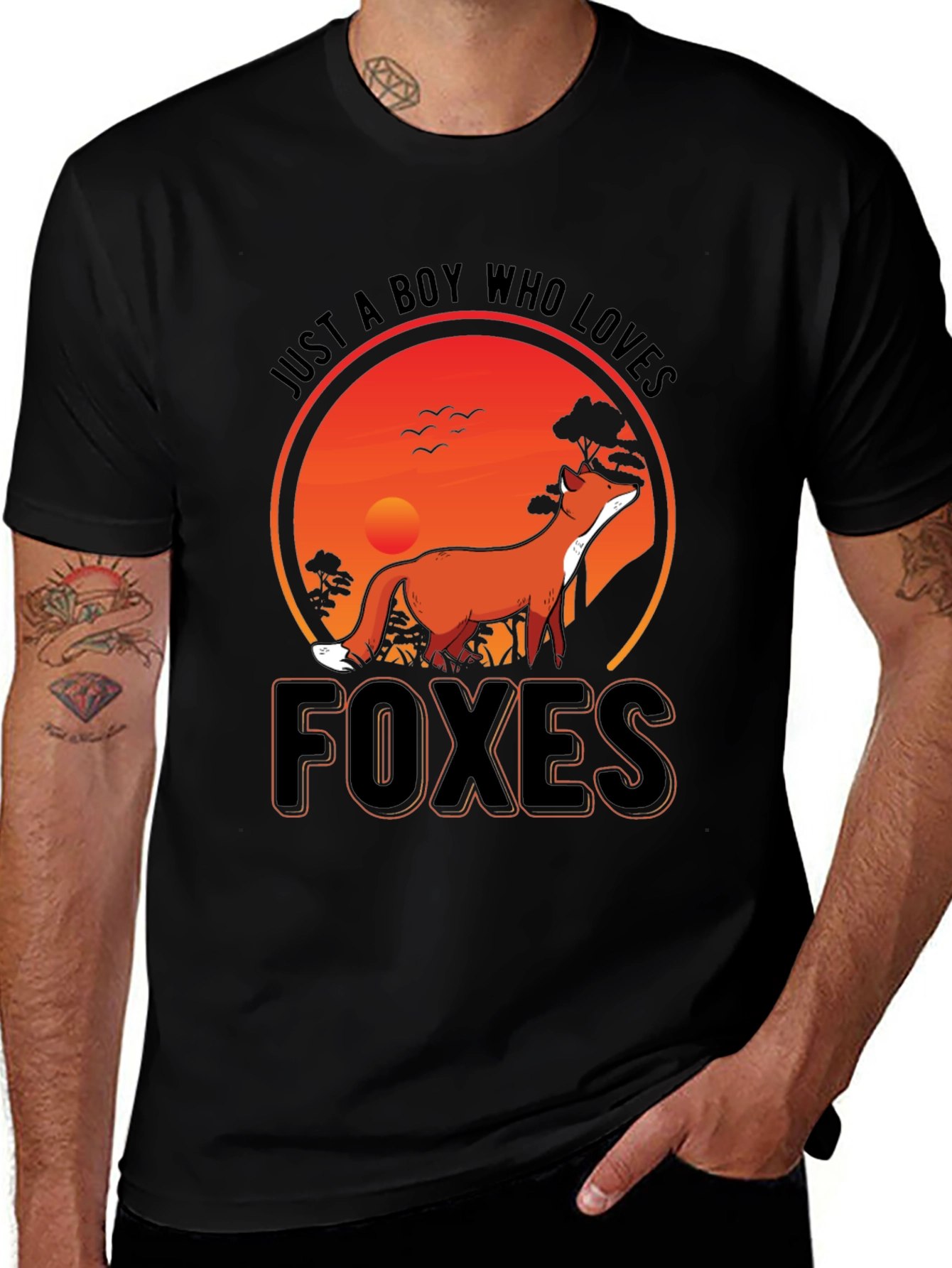 Just a Boy Who Loves Foxes T-Shirt