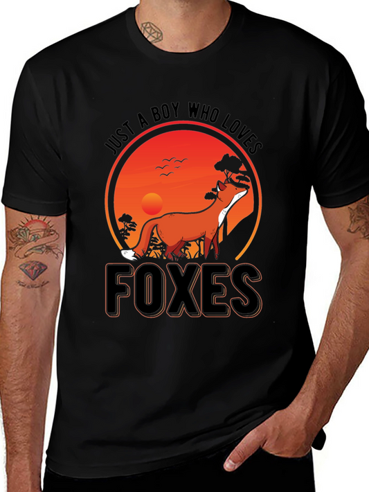 Just a Boy Who Loves Foxes T-Shirt