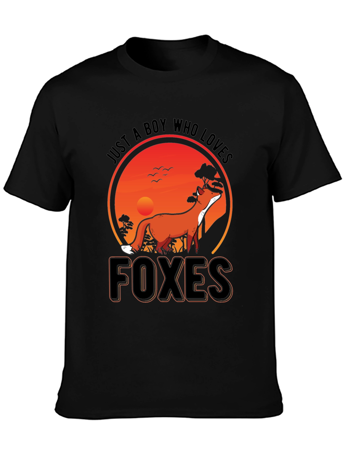 Just a Boy Who Loves Foxes T-Shirt