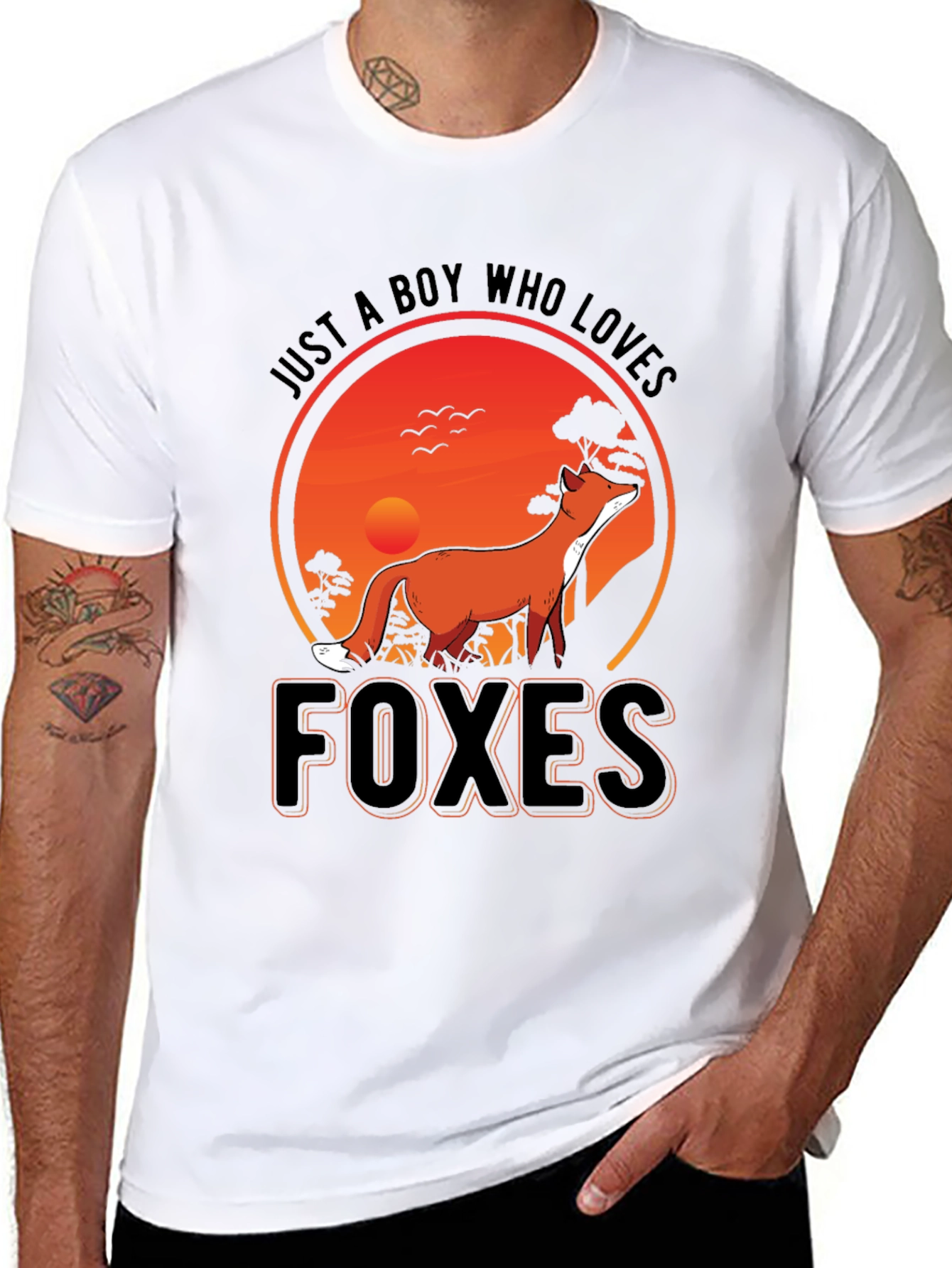 Just a Boy Who Loves Foxes T-Shirt