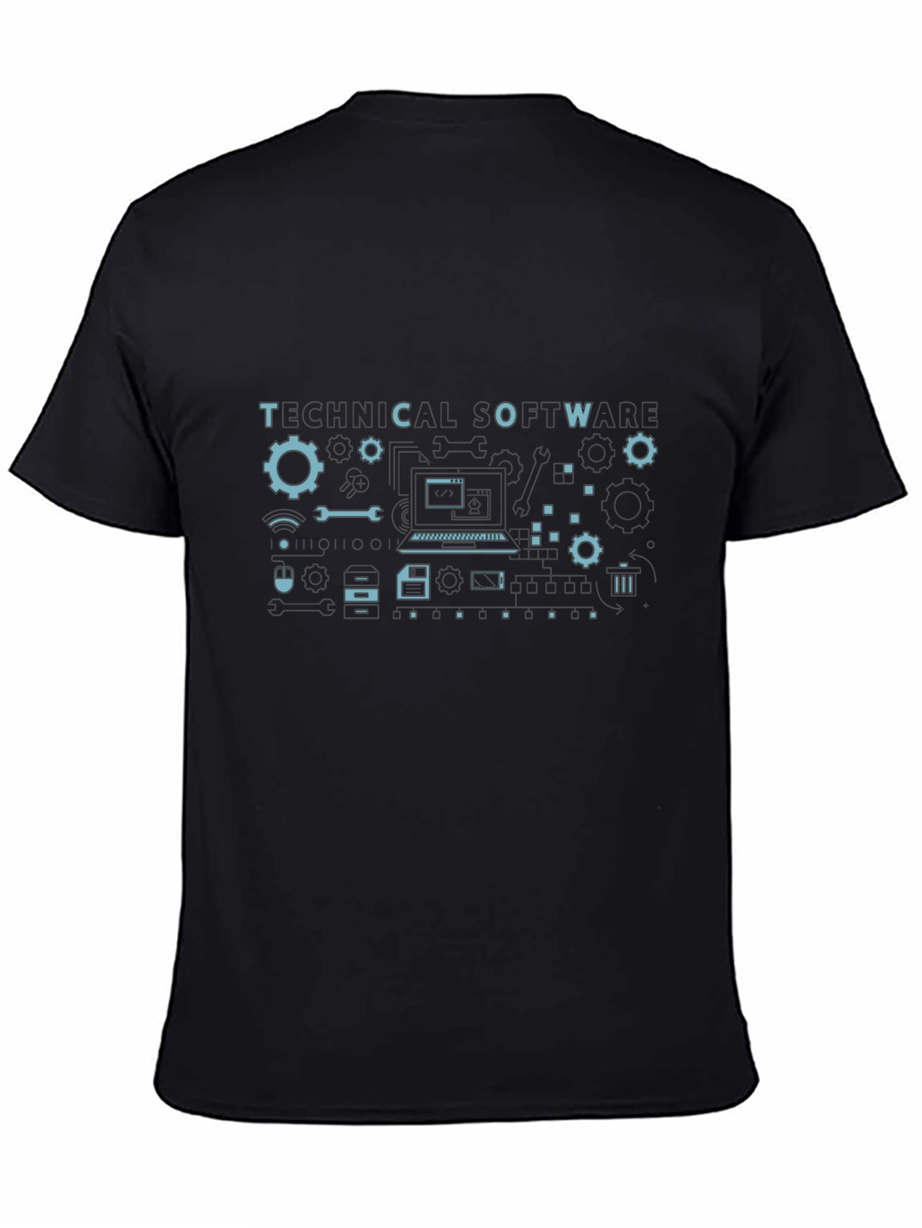 Technical Software Graphic Tee - Black