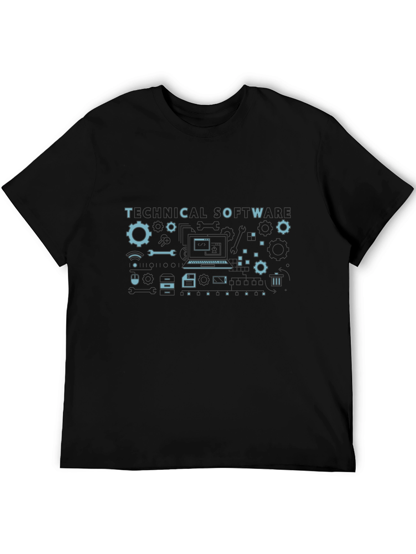 Technical Software Graphic Tee - Black