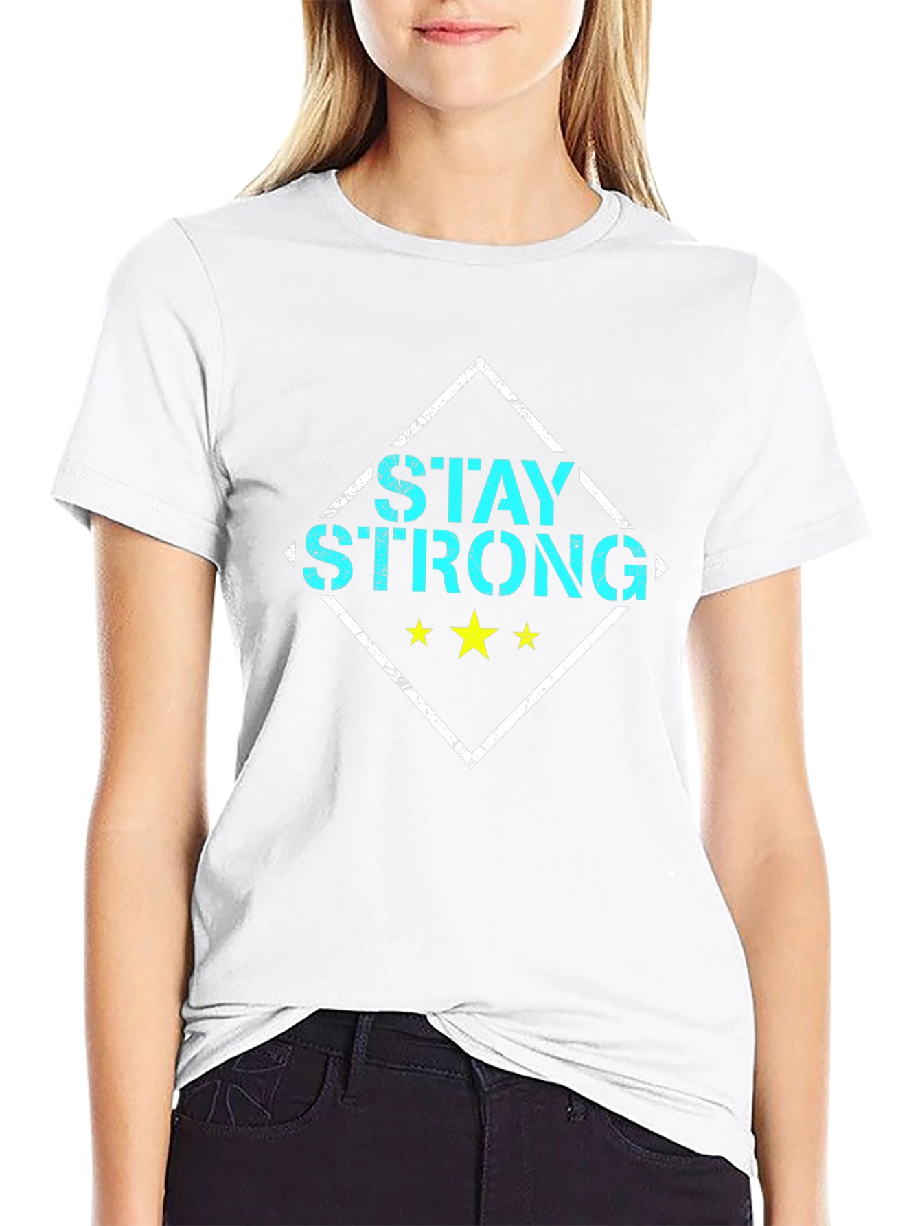 Stay Strong Graphic Tee - Black Unisex Shirt