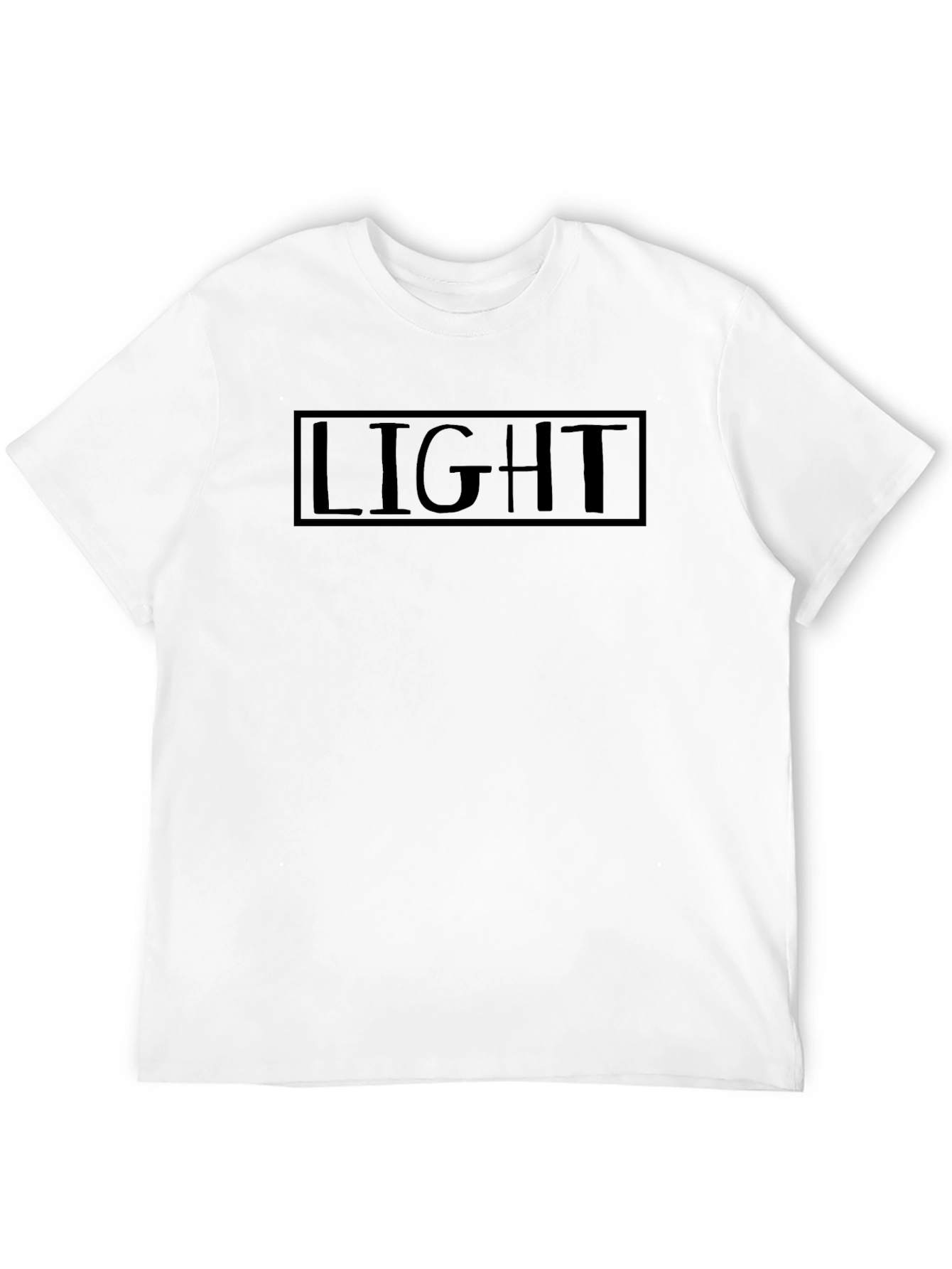 Mens Black Light Graphic T-Shirt