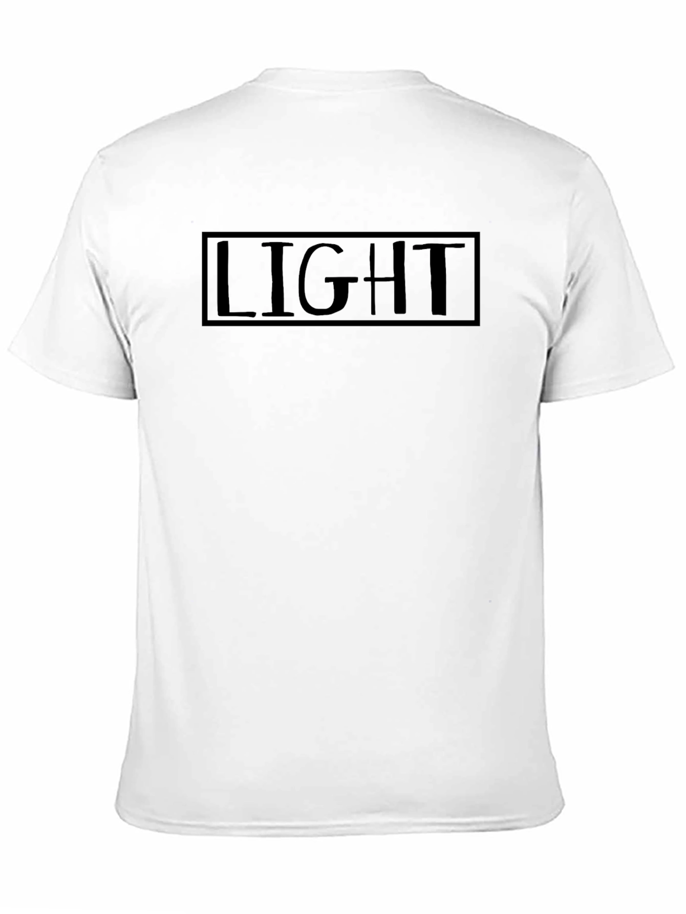Mens Black Light Graphic T-Shirt