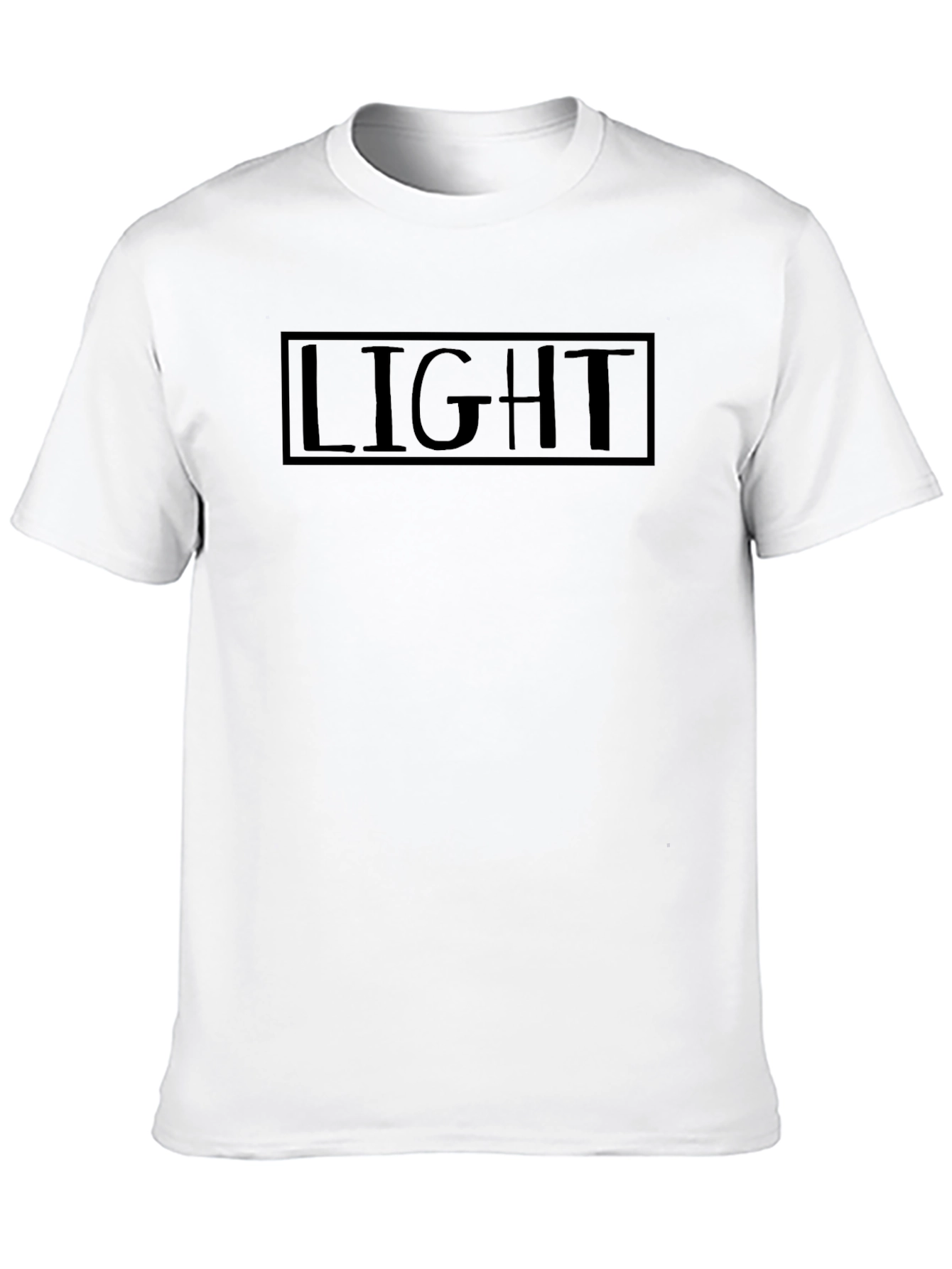 Mens Black Light Graphic T-Shirt
