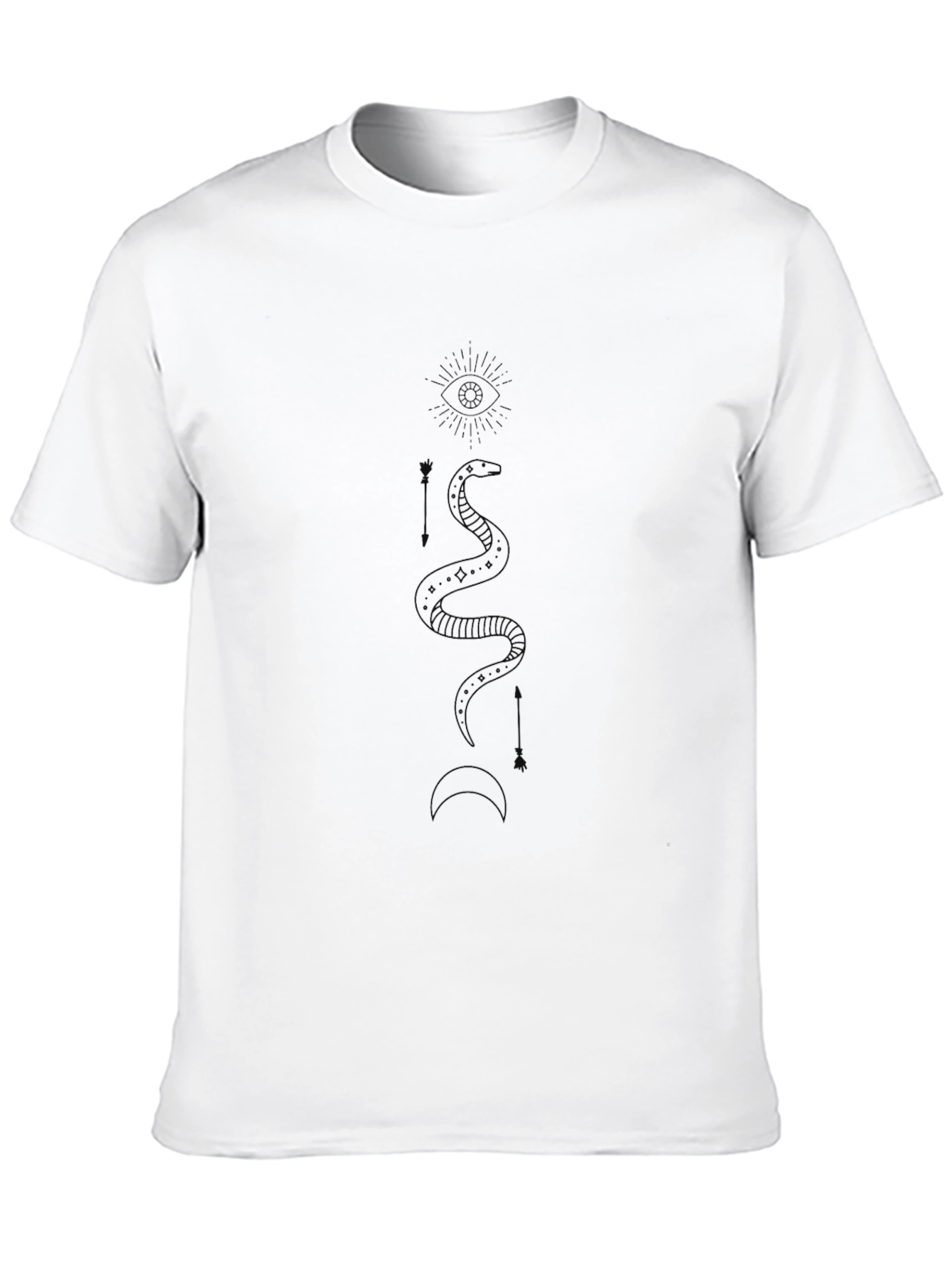 Mystic Snake Graphic Black Tee