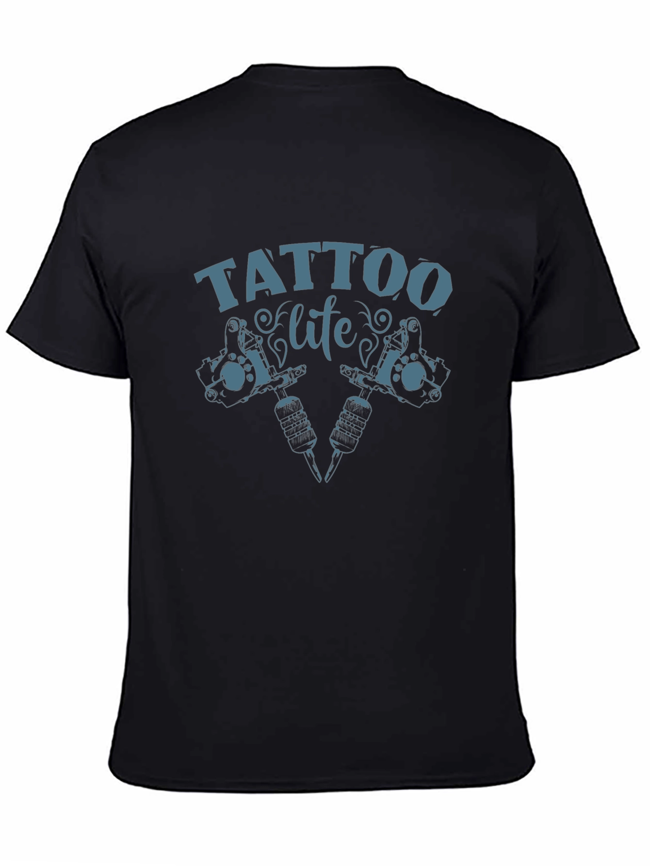 Tattoo Life Graphic Tee - Black Cotton T-Shirt