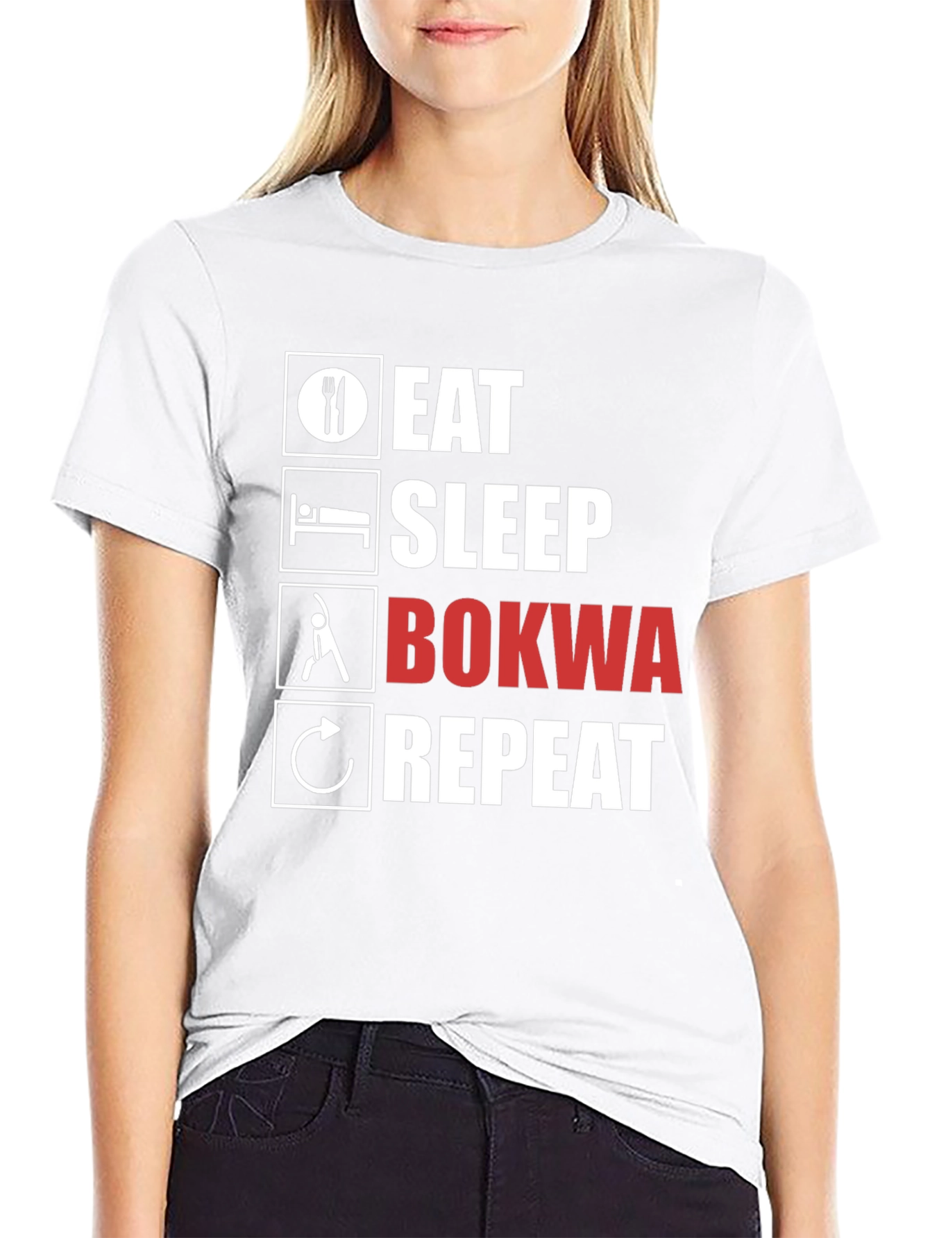 Eat Sleep Bokwa Repeat T-Shirt