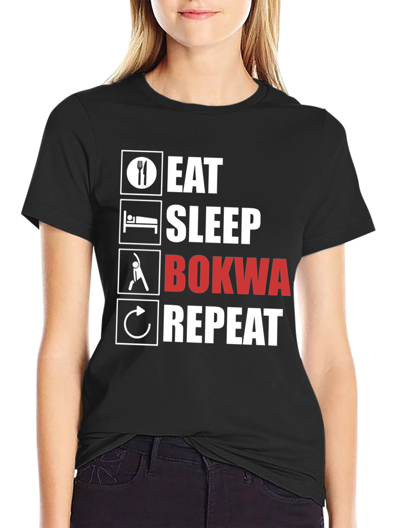 Eat Sleep Bokwa Repeat T-Shirt